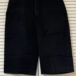 Brooks Brothers Women’s Black Bermuda Walking Shorts - Size 6 - VGUC
