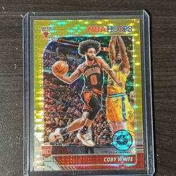 Coby White Nba Hoops Gold Basketball Card