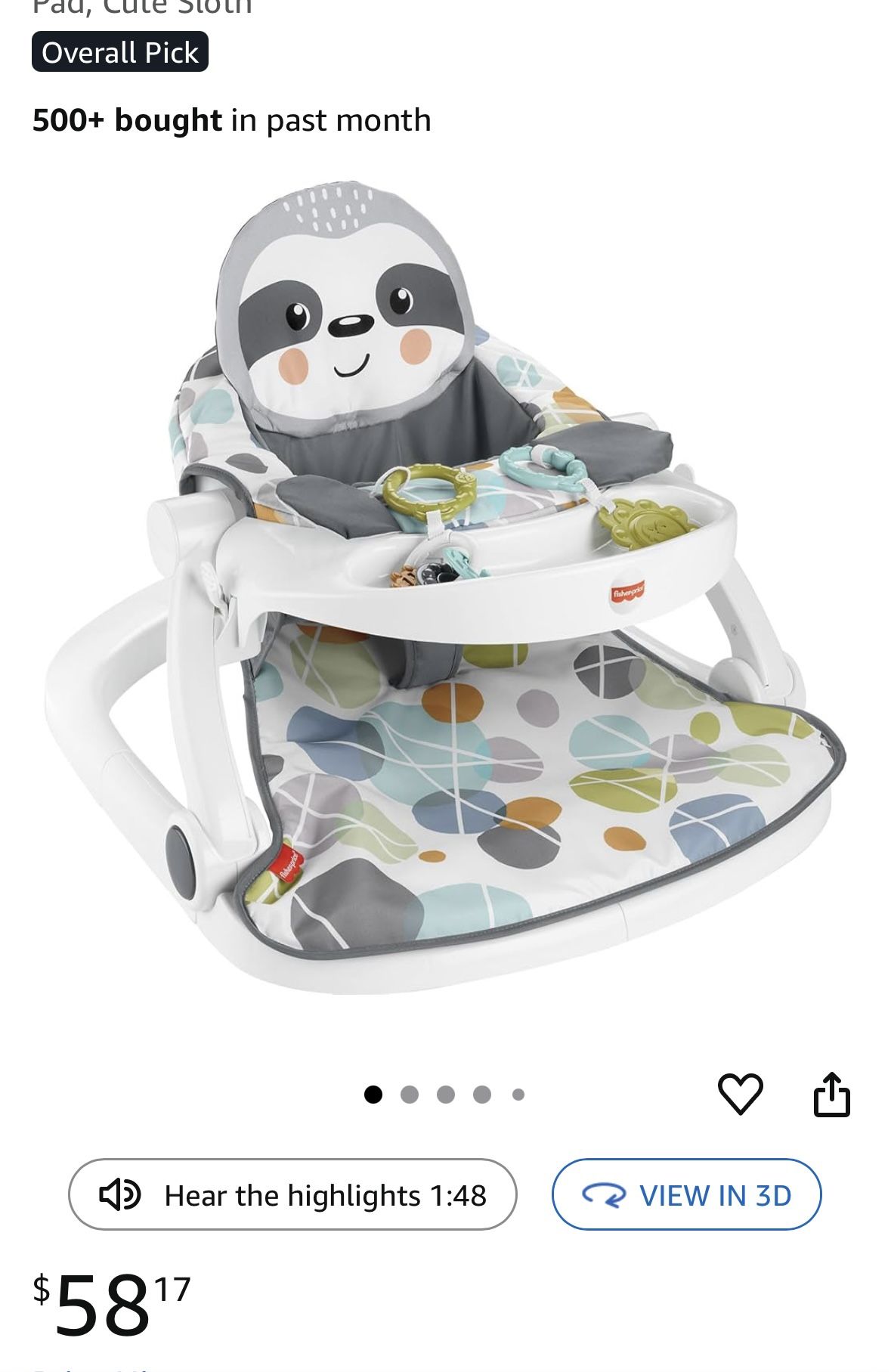 Sloth Baby seat