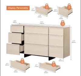 2 modern dressers