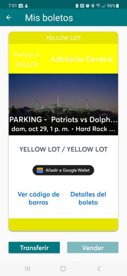 Yellow Parking Pass