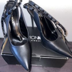 Black Stud Heels 