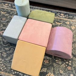 Large Baby Climbing Blocks-set Of 6