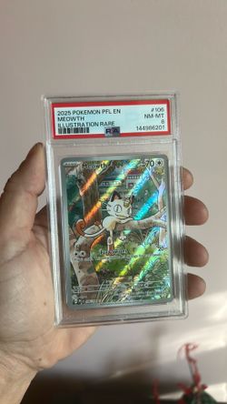 2025 Meowth IR - PSA NM-MT 8