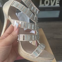 New 8 Silver Heels