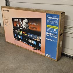 New 55 Inch Samsung Smart TV 4K UHD DU7(contact info removed) Model Brand New Factory Sealed. Includes Manufacturer warranty.