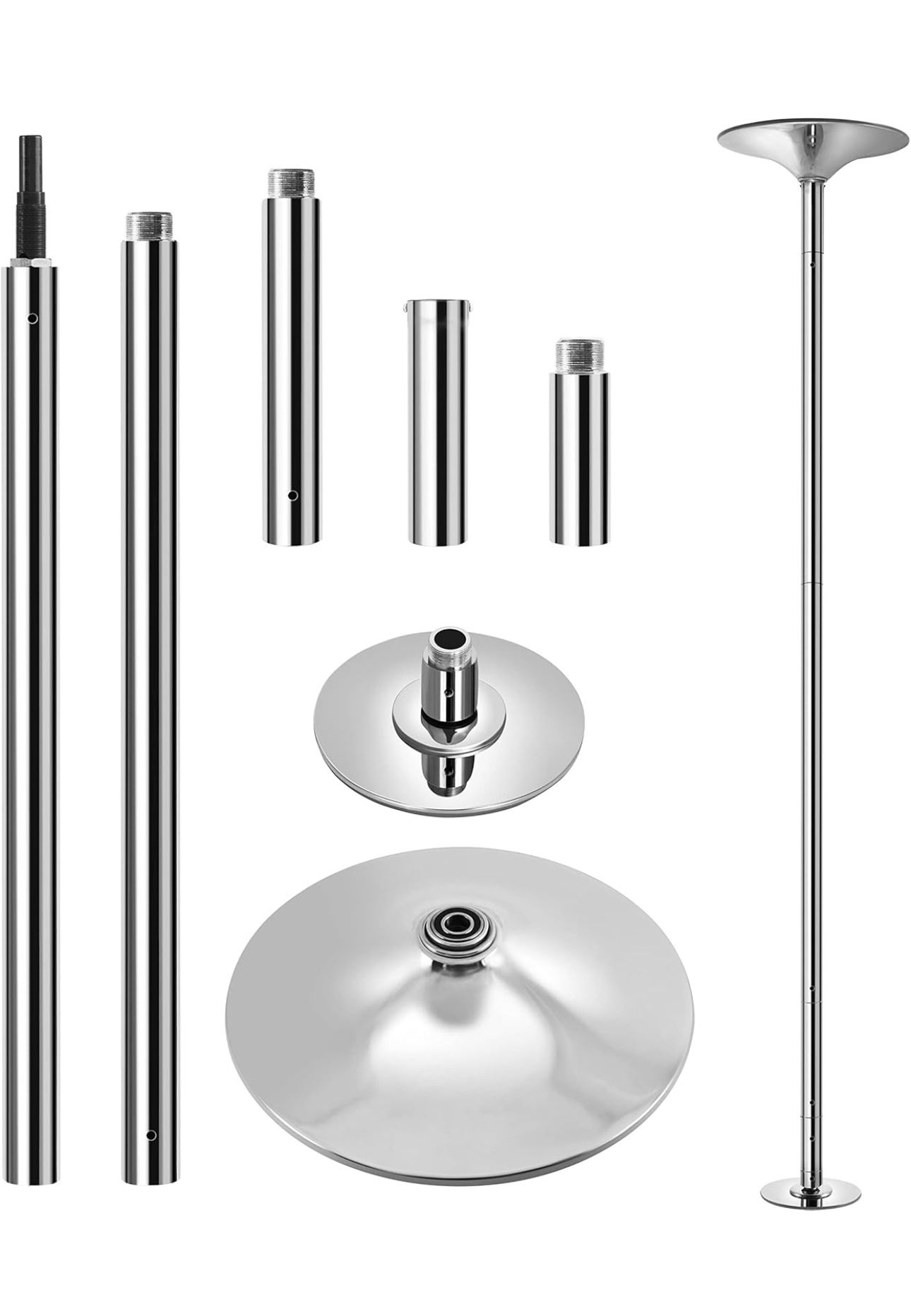 Yaheetech Silver Pole 