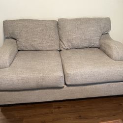 Very Comfortable Gray Fabric Couch 