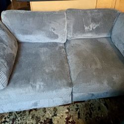 Grey Corduroy Couch