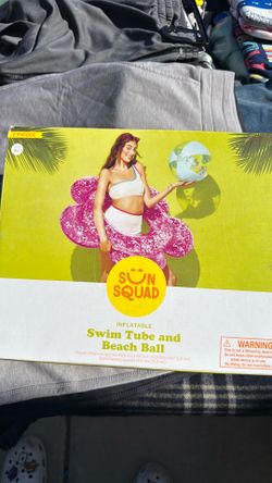 Swim tube and beach ball