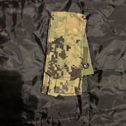 Military Surplus Woodland Digital Single Double Mag Pouch