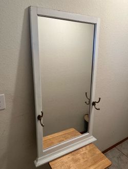 Mirror-Very Nice Wooden Frame in Good Condition. Used in Foyer/Spare Room. Comes From a Smoke Free & Pet Free Home. Size: L 45-1/2” x W 23”.
