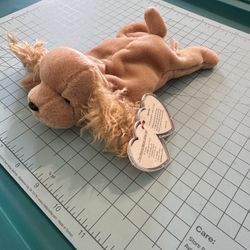 Ty Beanie Baby Golden Cocker Spaniel Spunky