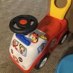 MICKEY MOUSE TODDLER PUSH CAR 