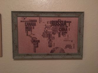 Rustic Cork board wall art