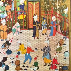 MURAQQA GULSHAN Original 1950’s Vintage Fine Art Print Antique Persia Persian Collectible Poster Italy Printed Ephemera HILLCREST