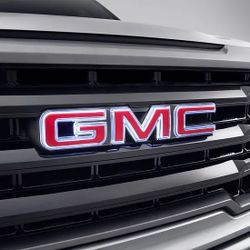 2020 GMC Sierra RED GMC  ILLUMINATED Emblem