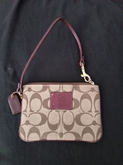 Vintage coach purse wristlet