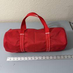 Red 600D Waterproof Canvas Mini Duffle Bag