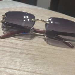 Cartier authentic sun glasses purple sun glasses