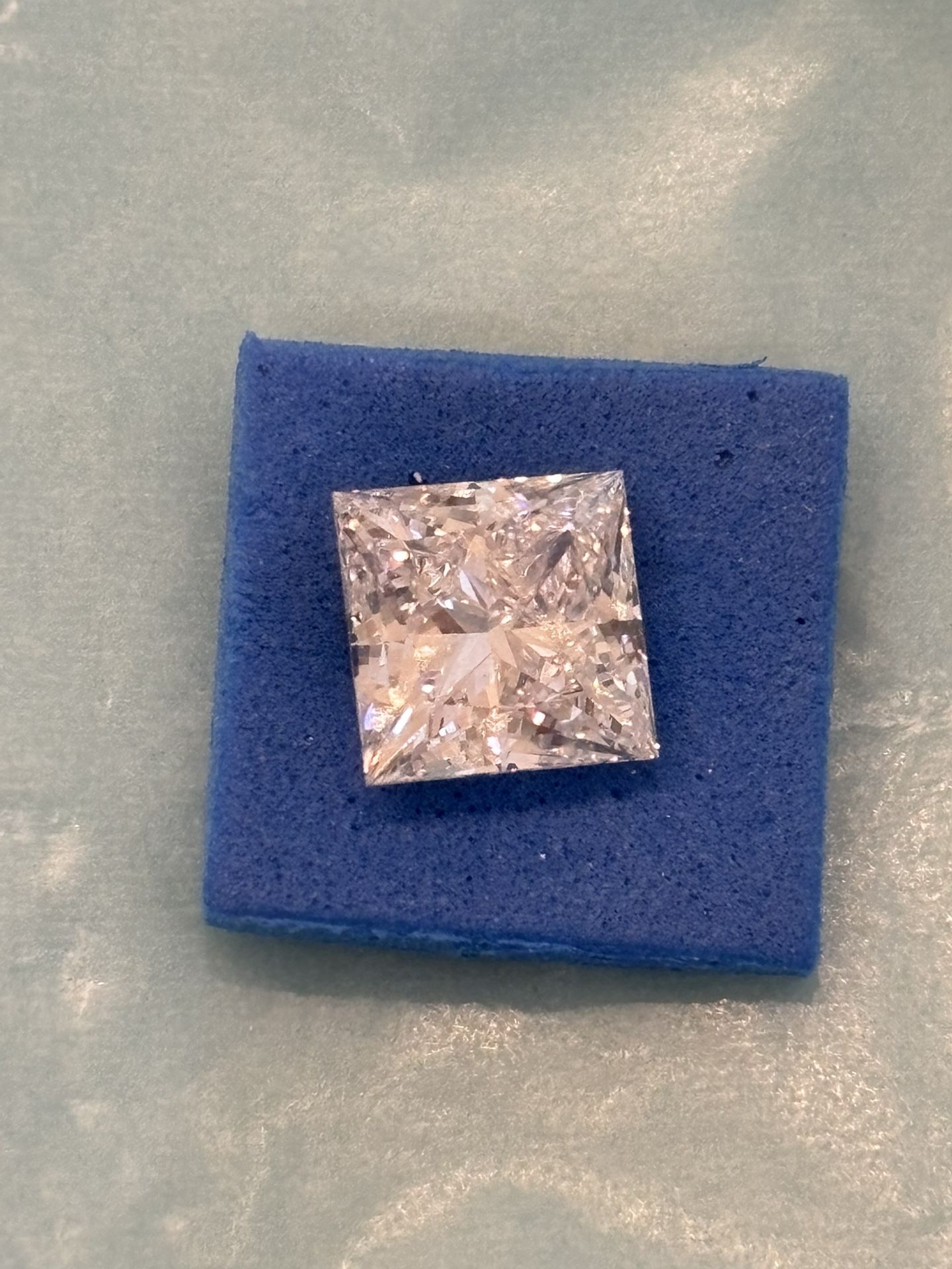 New Loose Certified 3.05 Carat Princess Cut Lab Diamond E VS1