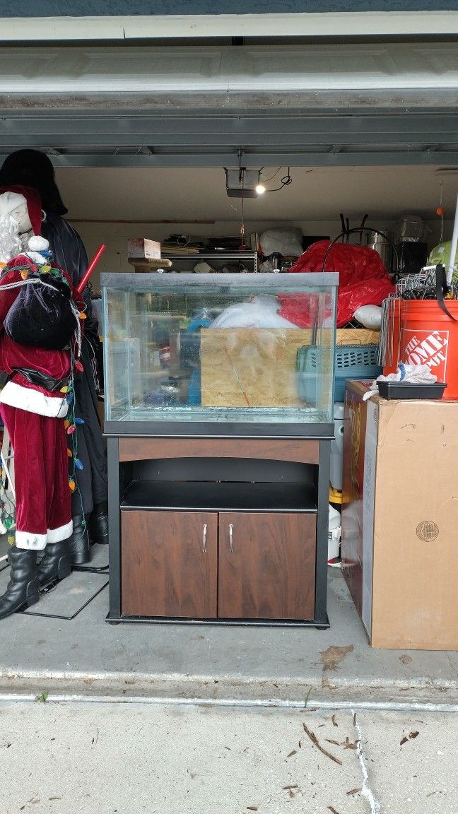 Huge 65 Gallon Aquarium With Stand+