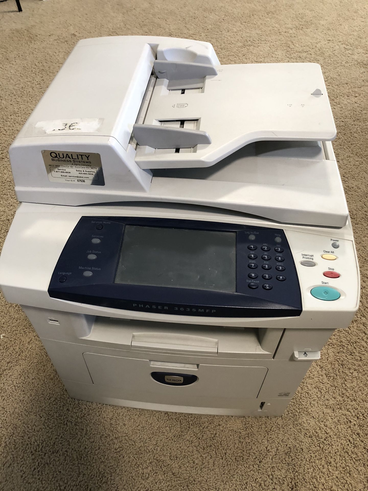 Xerox Phaser 3635MFP All-In-One Laser Printer