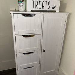 NEED GONE ASAP-White Storage Cabinet
