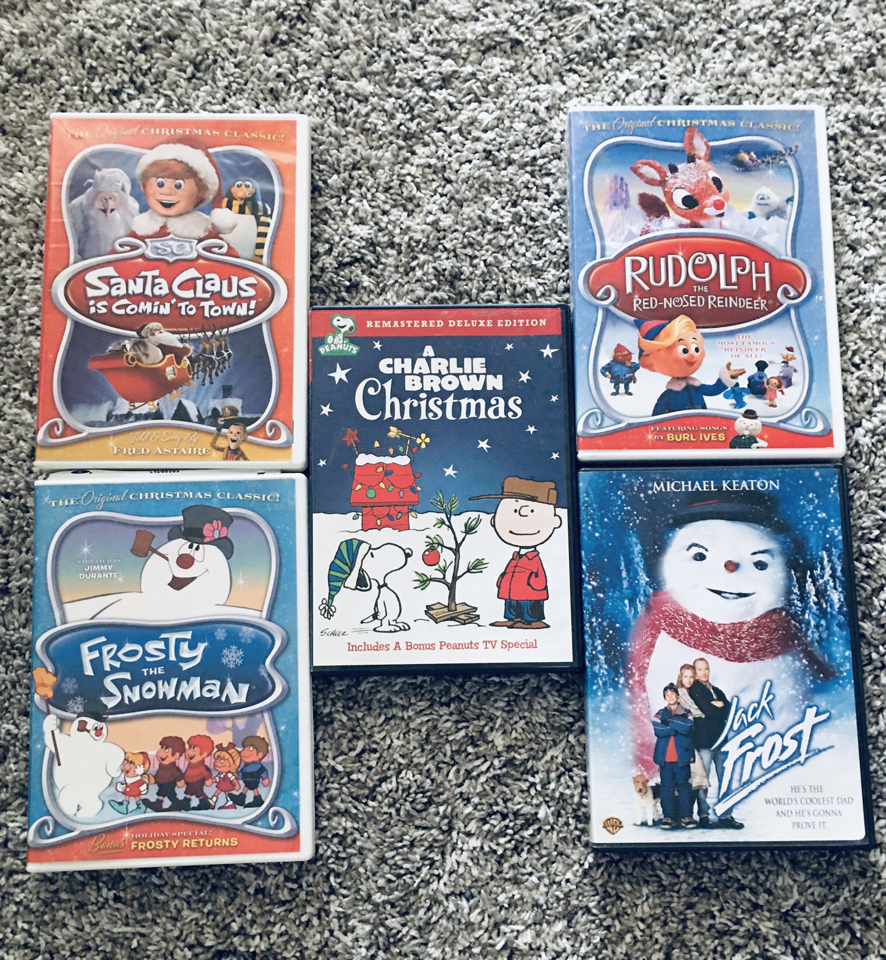 Christmas Movies DVD Rudolph Frosty Santa Claus Jack Frost