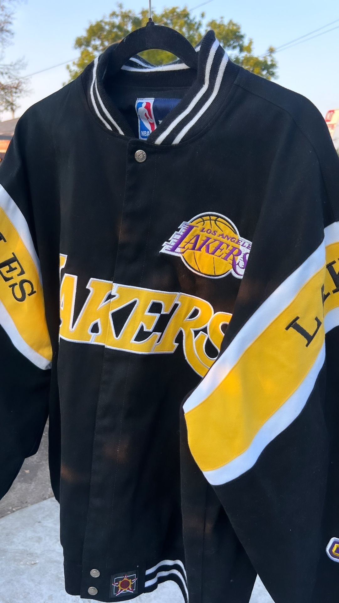 Jeff Hamilton Los Angeles Lakers NBA Varsity Jacket