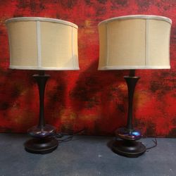 Vintage lamp in pair as in pics in excellent condition👍