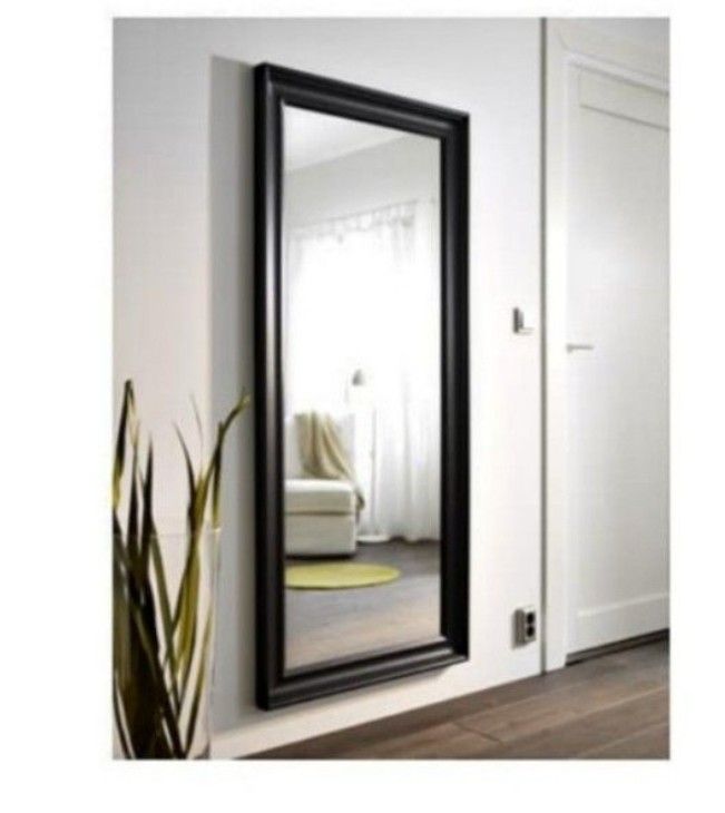 Ikea Hemnes Mirror, Black-brown 