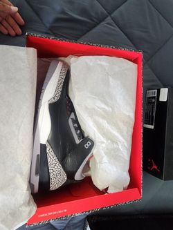 AIR JORDAN 3 BLACK CEMENT SIZE 13