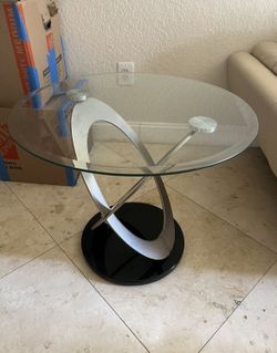 Modern Glass Accent Table