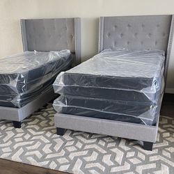 New Twin Bed And Mattress/Free Delivery 