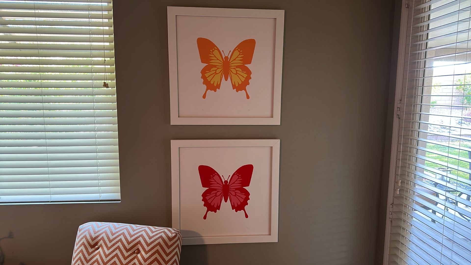 Four Butterfly Prints Each Numbered By Artist Hill.