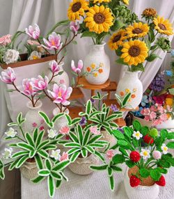 Wholesale deal Crochet Flower in Pot Available!