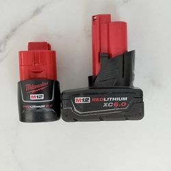 M12 Red Lithium XC6.0 & 2.0 Battery