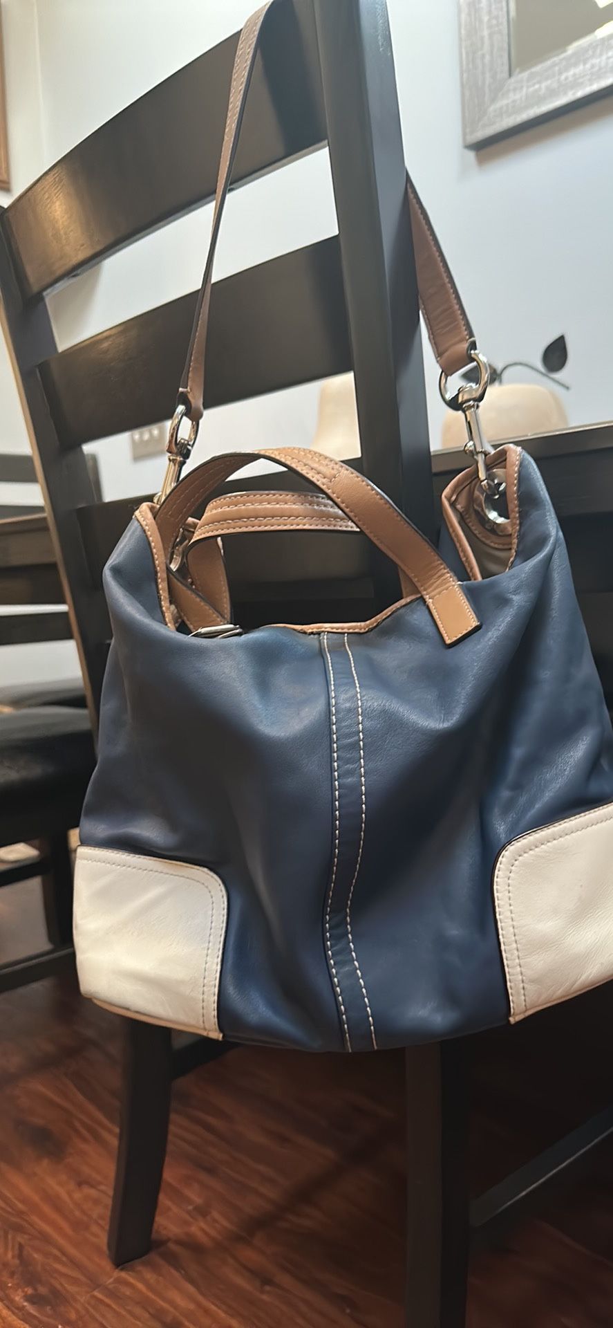 Coach Purse Blue And White