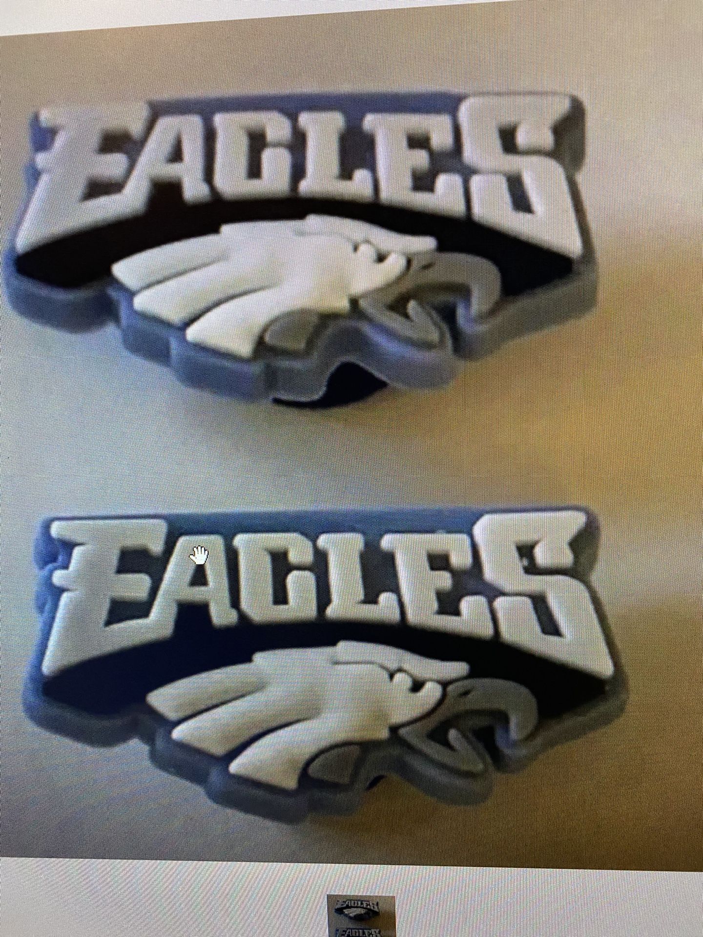 Philadelphia eagles croc charms set Of 2 for Sale in Warwick, PA