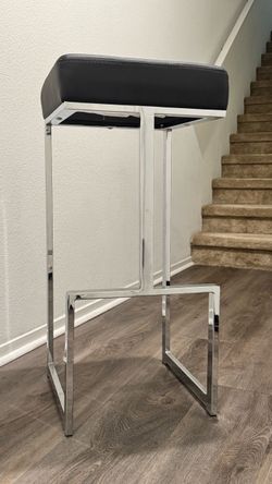 Leather bar stool set of 2