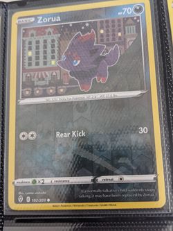 Pokemon Card Zorua Holo
