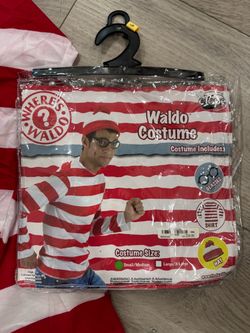 Where’s Waldo Costume, Adult S/M