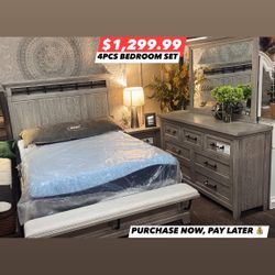 4pcs Queen Bedroom Set 