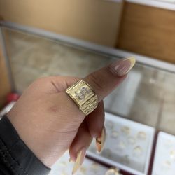 Anillo De $ En Oro 14k 🍀