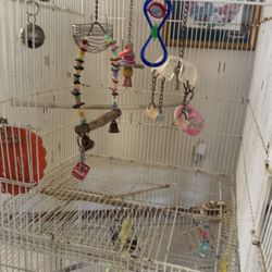 Jaula Doble Para Pájaros Pequeños