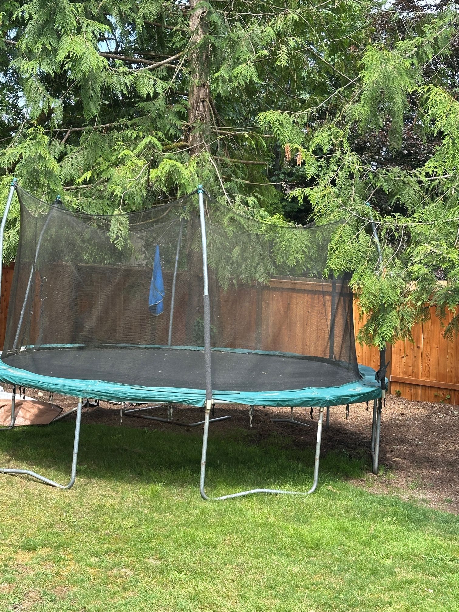 FREE Skywalker Trampolines 15-Feet Jump N' Dunk Trampoline