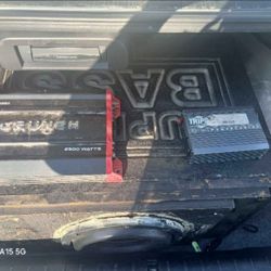 10 Inch Skars Subwoofer An 2500 Watts Crunch Amplifier 