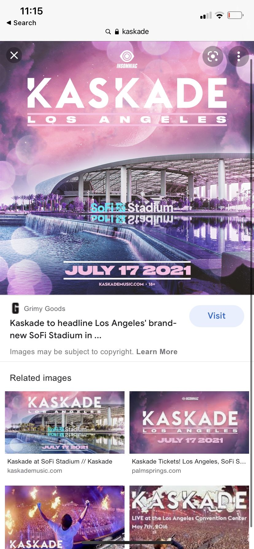 Kaskade Sofi Stadium Tickets Close To Stage $160 For Both Tickets