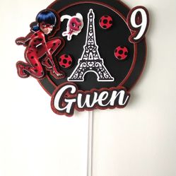 Lady Bug Cake Topper 